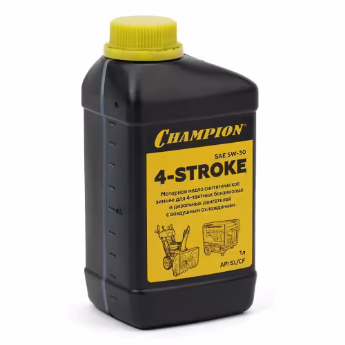 Масло моторное синтетическое для 4Т двигателей Champion 952856, 5W30, 1 л
