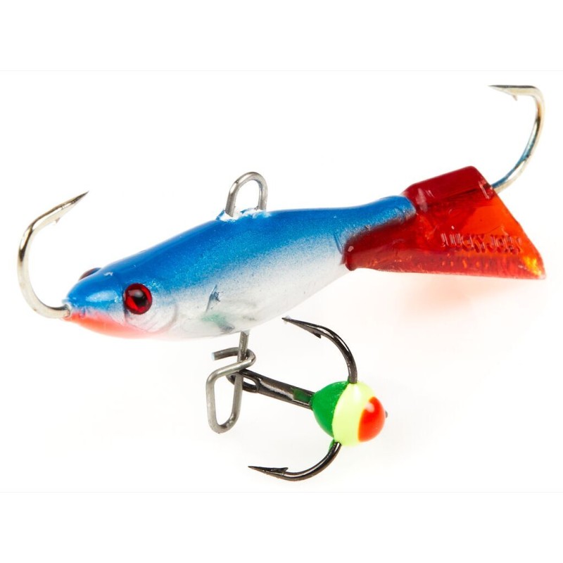 Балансир Lucky John Viking 4 + тройник 40 мм, 6гр, цвет 15HRT