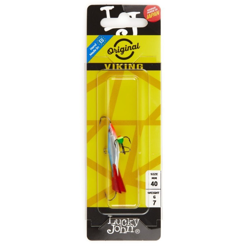 Балансир Lucky John Viking 4 + тройник 40 мм, 6гр, цвет 15HRT