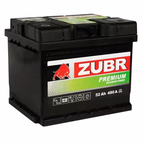 Аккумулятор Zubr Premium ZP521 52Ah, 12V