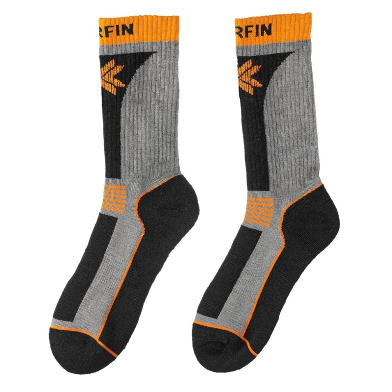 Термоноски Norfin T3A Nordic Merino Hiking Crew, серый, размер 39-41 (М)