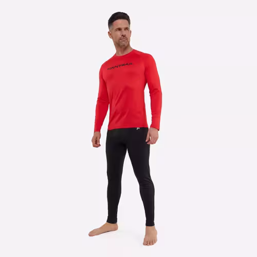 Комплект термобелья мужской Finntrail Tactic 6307, черный/красный, размер XS
