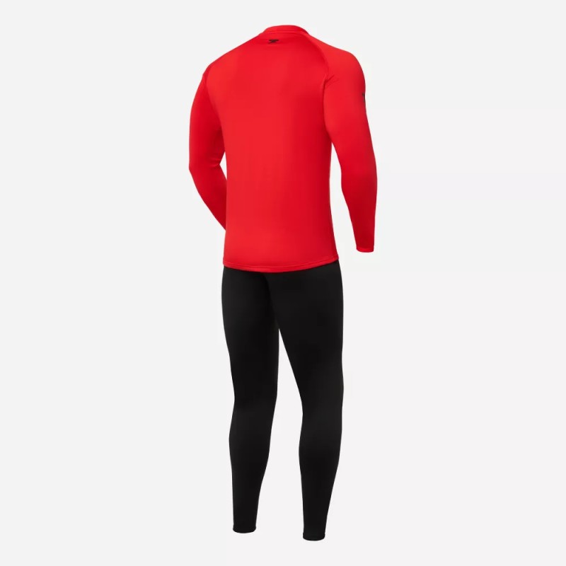 Комплект термобелья мужской Finntrail Tactic 6307, черный/красный, размер XS