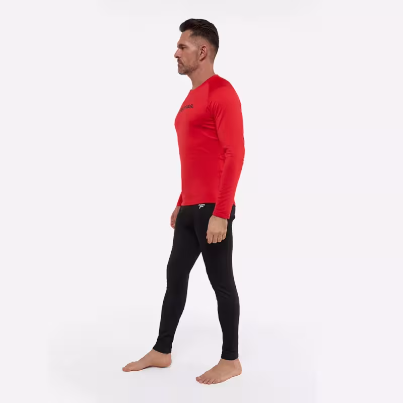 Комплект термобелья мужской Finntrail Tactic 6307, черный/красный, размер XXXL