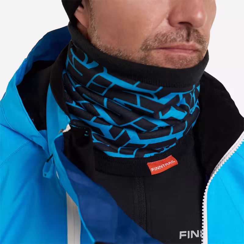 Шарф-бафф Finntrail Tube Pro 9802 GraphiteBlue, полиэстер, черный/синий, размер универсальный