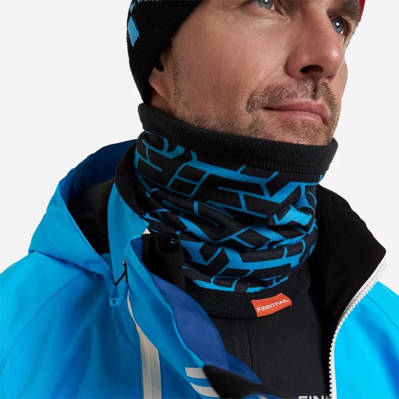 Шарф-бафф Finntrail Tube Pro 9802 GraphiteBlue, полиэстер, черный/синий, размер универсальный