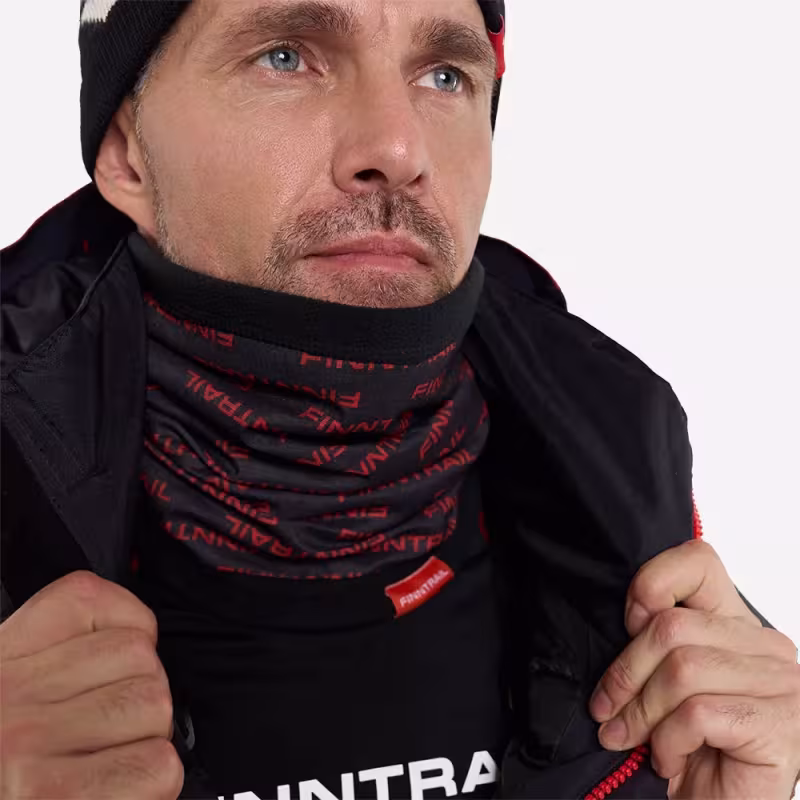 Шарф-бафф Finntrail Tube Pro 9802 GraphiteRed, полиэстер, черный/красный, размер универсальный