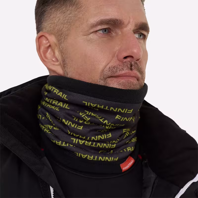 Шарф-бафф Finntrail Tube Pro 9802 GraphiteYellow, полиэстер, черный/зеленый, размер универсальный