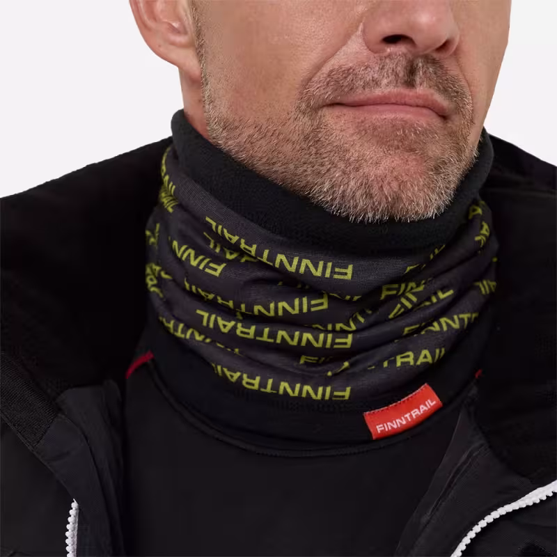 Шарф-бафф Finntrail Tube Pro 9802 GraphiteYellow, полиэстер, черный/зеленый, размер универсальный