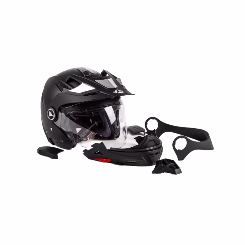 Мотошлем-трансформер THH TS-45, черный, размер S