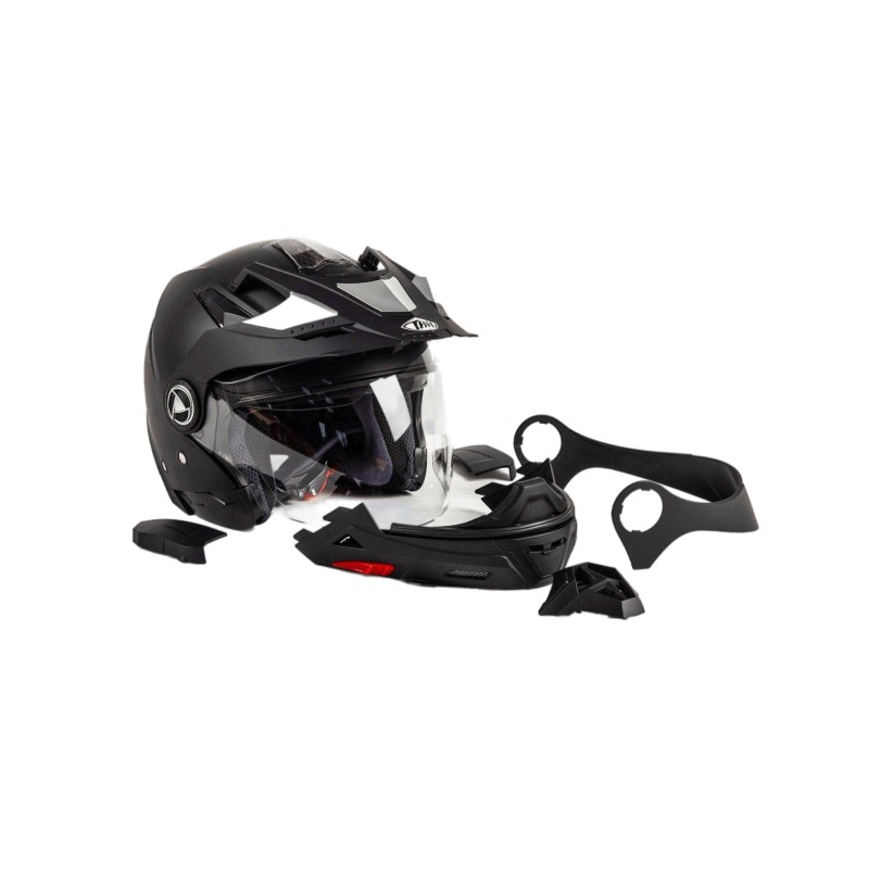 Мотошлем  трансформер THH TS-45, черный, размер S