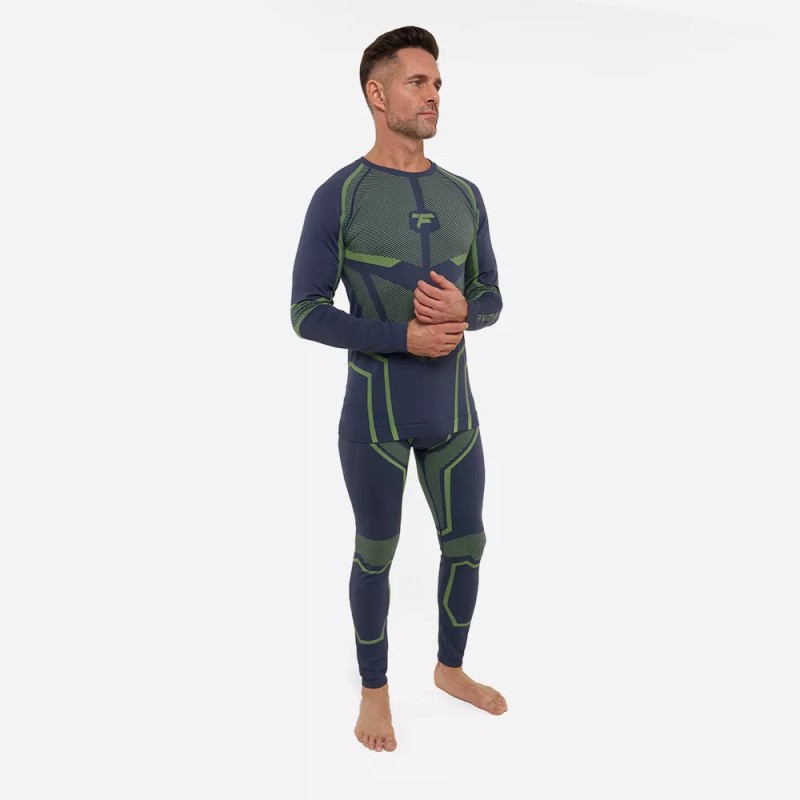Комплект термобелья мужской Finntrail All Season 6206, зеленый, размер XS-S