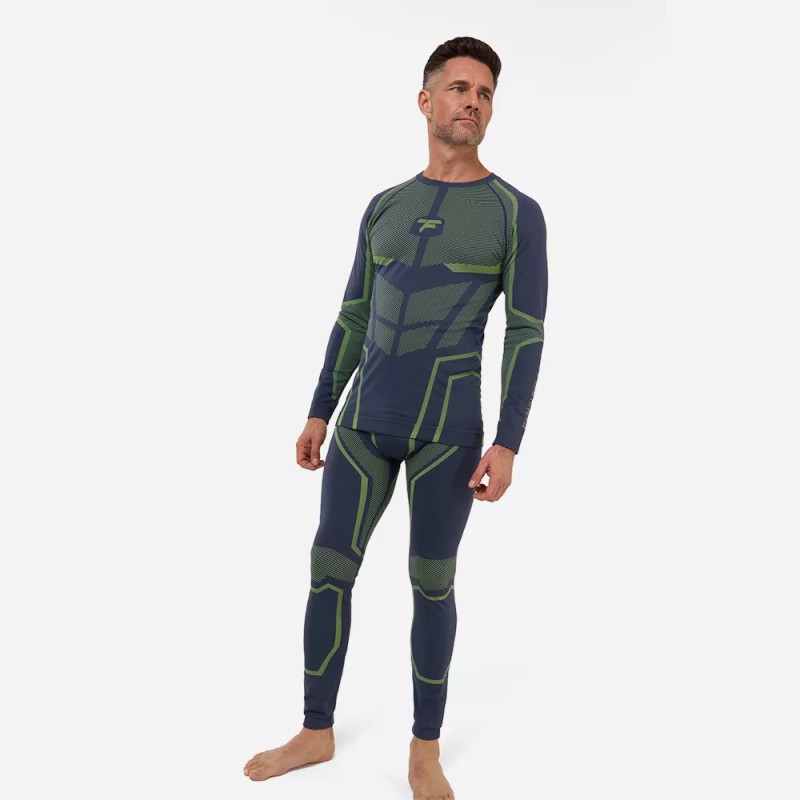 Комплект термобелья мужской Finntrail All Season 6206, зеленый, размер M-L