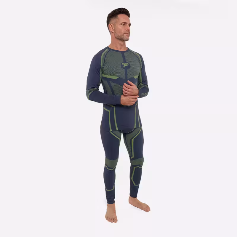 Комплект термобелья мужской Finntrail All Season 6206, зеленый, размер M-L