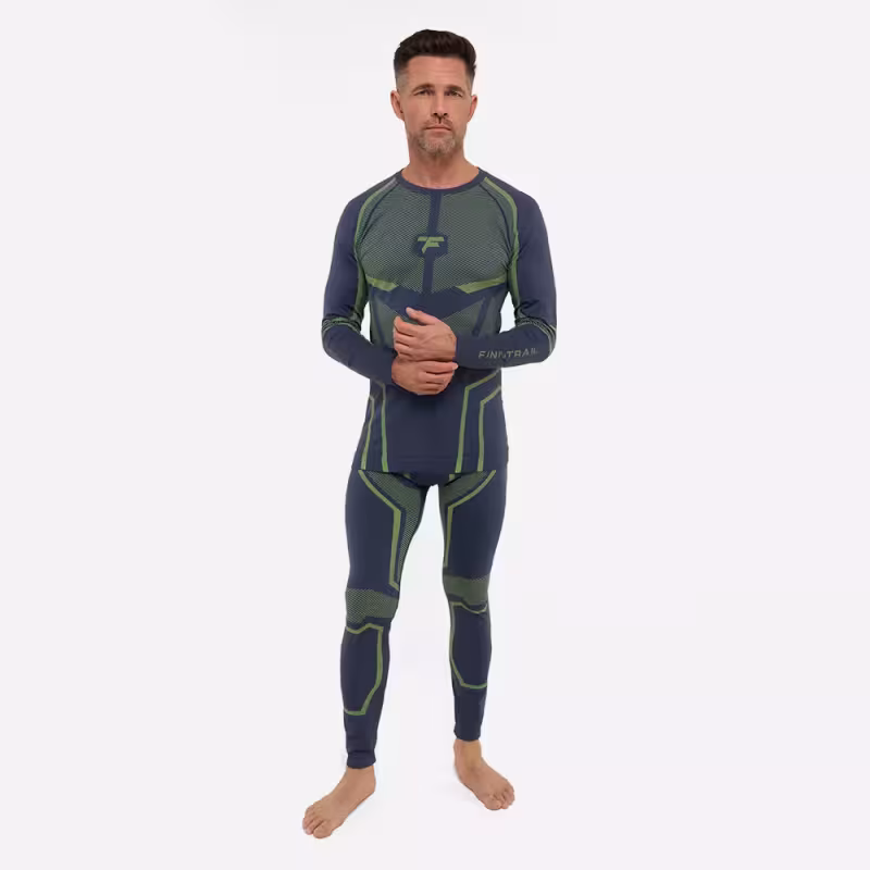 Комплект термобелья мужской Finntrail All Season 6206, зеленый, размер XXL-XXXL