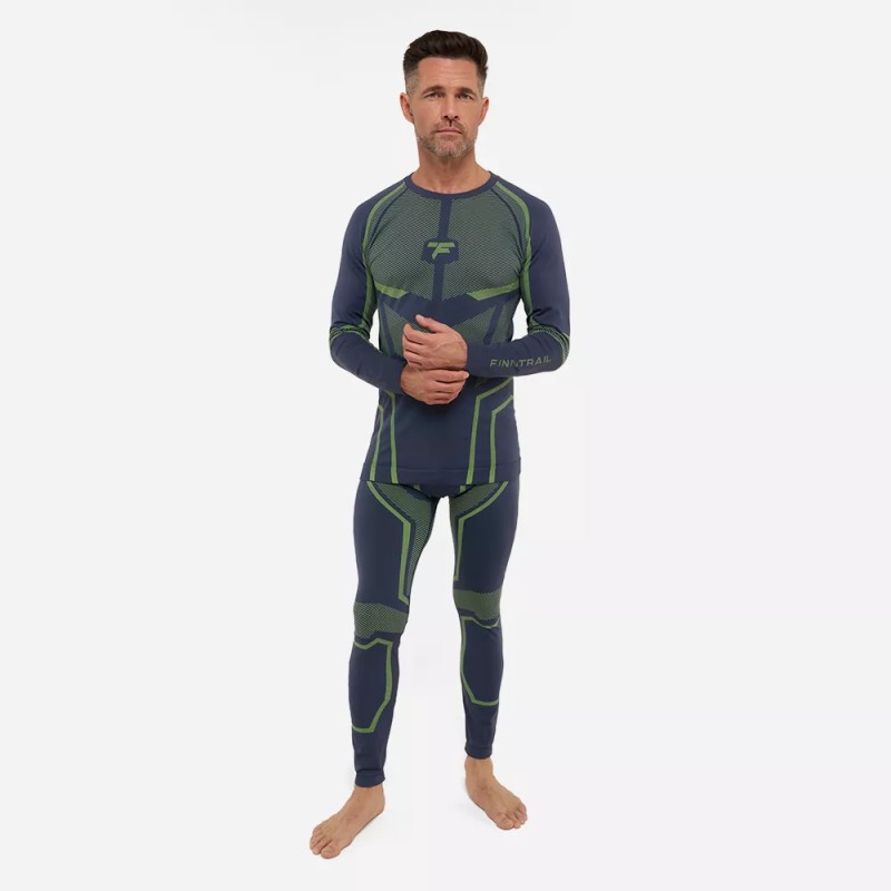 Комплект термобелья мужской Finntrail All Season 6206, зеленый, размер XXL-XXXL