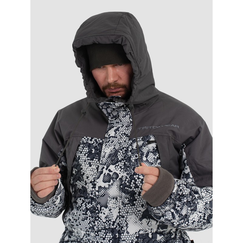 Костюм мужской Triton Gear Strong -40 ПК, ткань Алова, белый, размер 48-50, 182-188 см