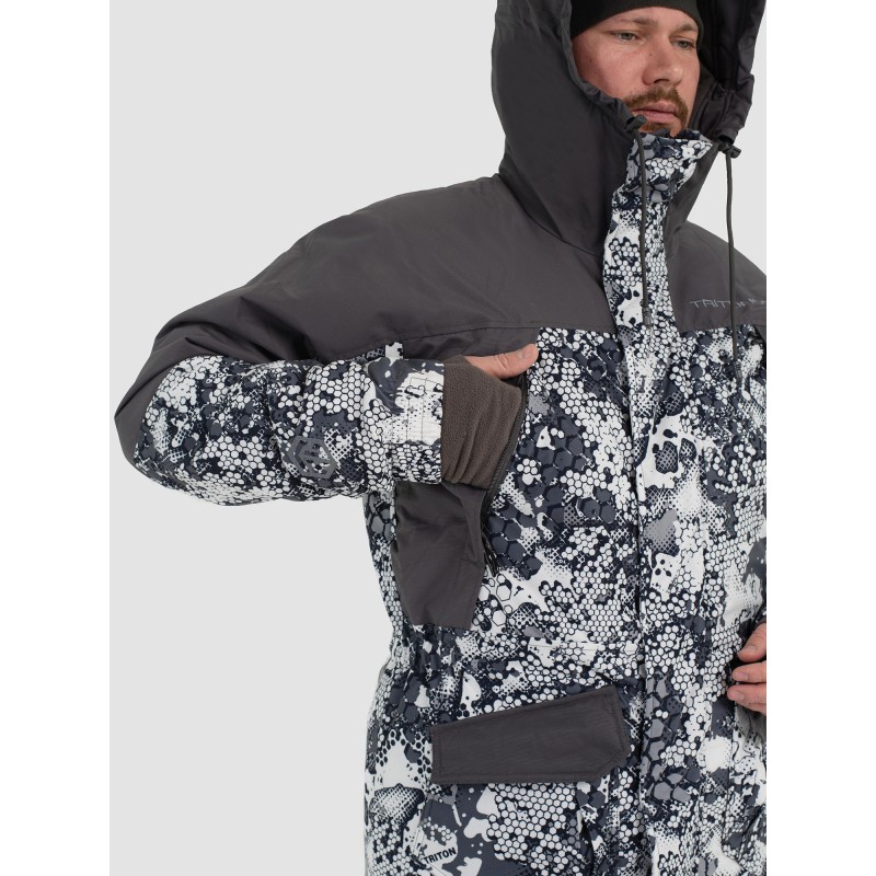 Костюм мужской Triton Gear Strong -40 ПК, ткань Алова, белый, размер 56-58, 182-188 см