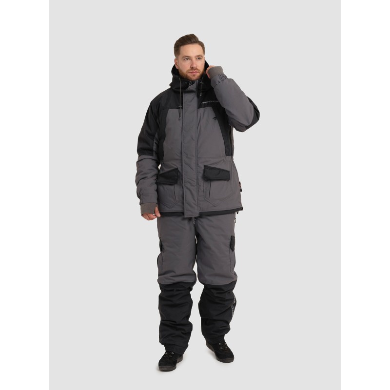 Костюм мужской Triton Gear Strong -40 ПК, ткань Таслан, серый, размер  52-54, 182-188 см