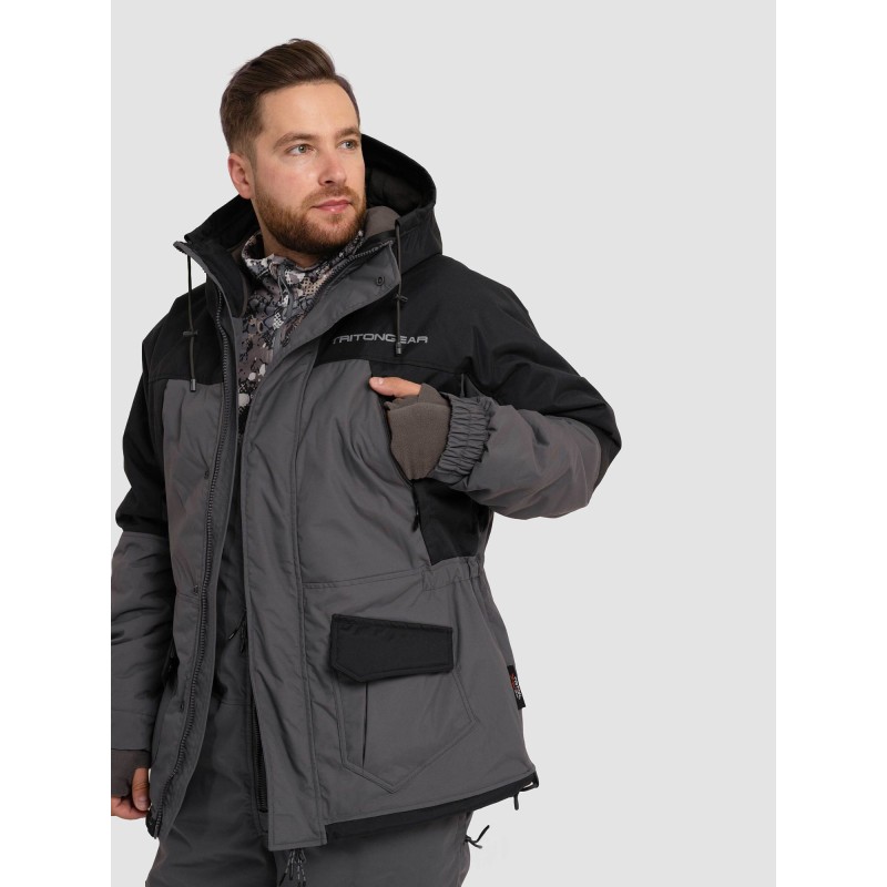 Костюм мужской Triton Gear Strong -40 ПК, ткань Таслан, серый, размер  52-54, 182-188 см