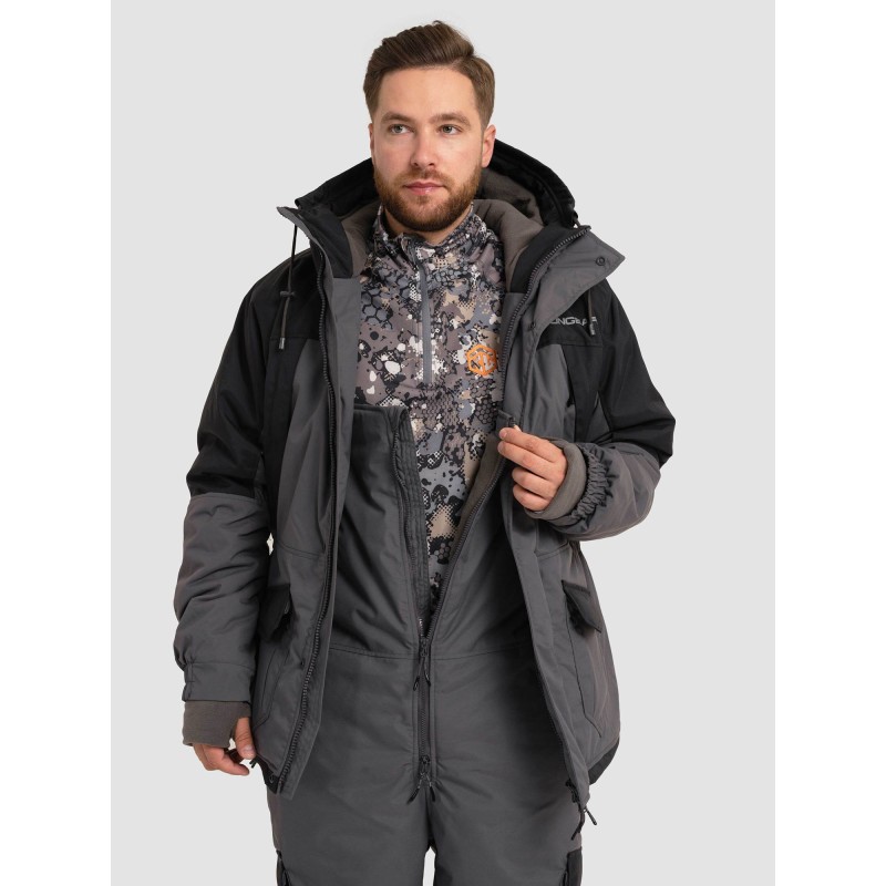 Костюм мужской Triton Gear Strong -40 ПК, ткань Таслан, серый, размер 56-58,182-188 см