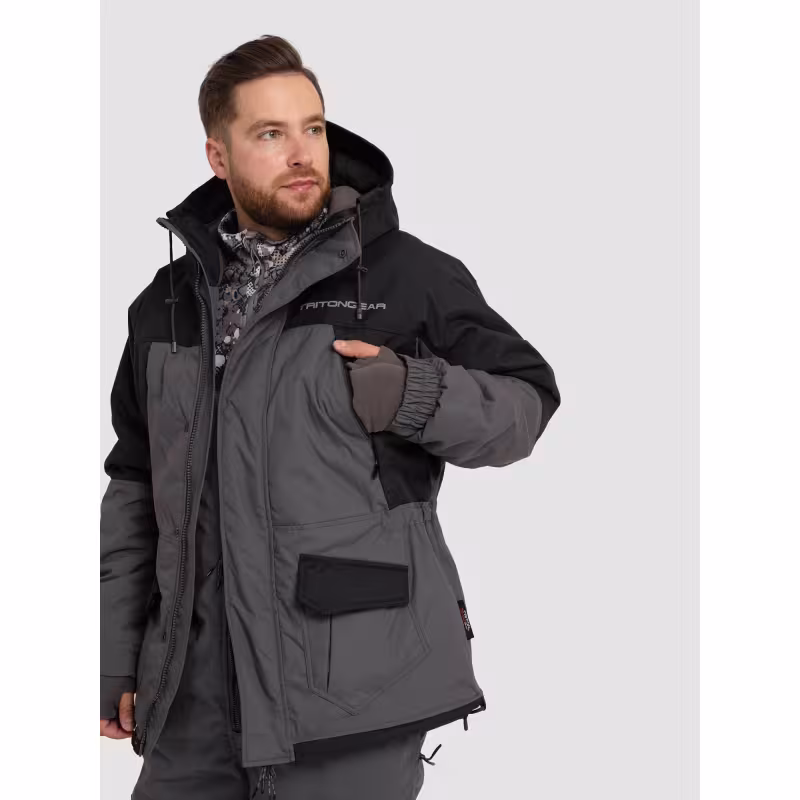 Костюм мужской Triton Gear Strong -40 ПК, ткань Таслан, серый, размер 60-62, 170-176 см