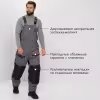 Костюм мужской Huntsman (Восток) Siberia, Breathable, серый/черный, размер 52-54, 182-188 см