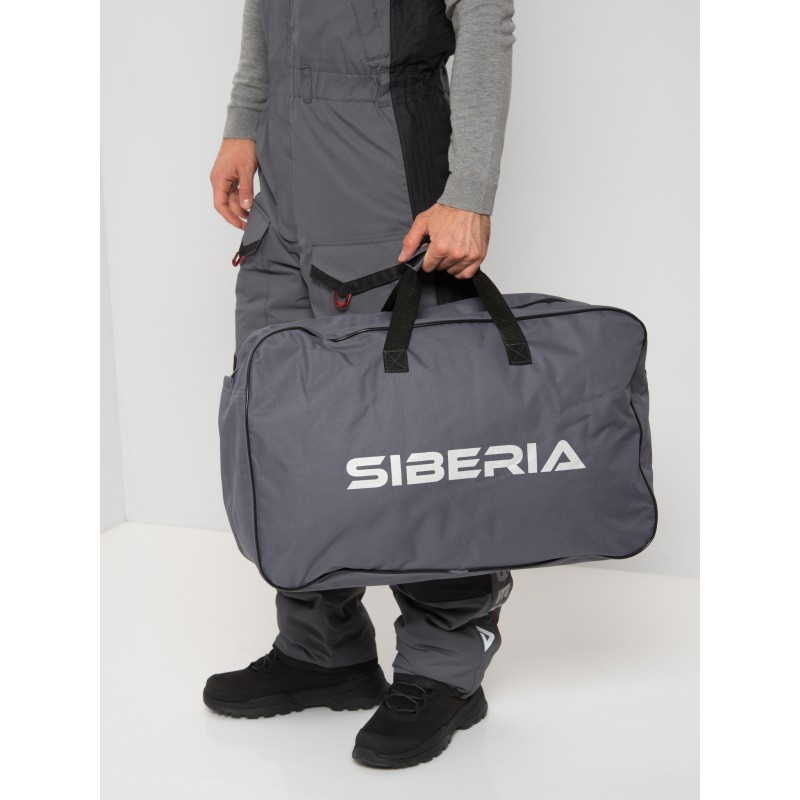 Костюм мужской Huntsman (Восток) Siberia, Breathable, серый/черный,  размер 52-54, 182-188 см