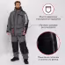 Костюм мужской Huntsman (Восток) Siberia, Breathable, серый/черный, размер 56-58, 170-176 см
