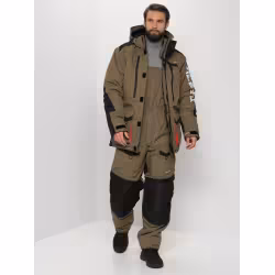 Костюм мужской Huntsman (Восток) Siberia, Breathable, хаки/черный, размер 52-54, 170-176 см
