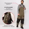 Костюм мужской Huntsman (Восток) Siberia, Breathable, хаки/черный, размер 52-54, 170-176 см