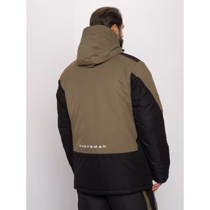 Костюм мужской Huntsman (Восток) Siberia, Breathable, хаки/черный, размер 52-54, 170-176 см