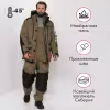 Костюм мужской Huntsman (Восток) Siberia, Breathable, хаки/черный, размер 52-54, 170-176 см
