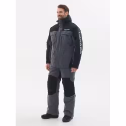 Костюм мужской Huntsman (Восток) Канада, ткань Финляндия, цвет cерый/черный, размер 48-50, 182-188 см