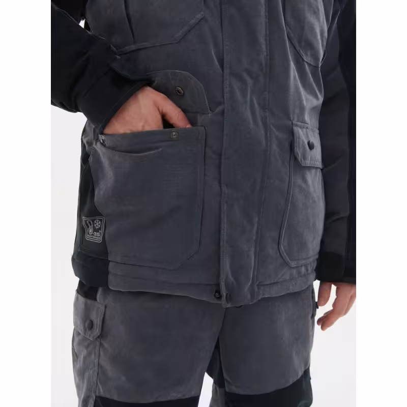 Костюм мужской Huntsman (Восток) Канада, ткань Финляндия, цвет cерый/черный, размер 56-58, 170-176 см