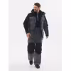 Костюм мужской Huntsman (Восток) Канада, ткань Финляндия, цвет cерый/черный, размер 56-58, 182-188 см