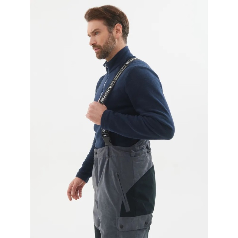 Костюм мужской Huntsman (Восток) Канада, ткань Финляндия, цвет cерый/черный, размер 56-58, 182-188 см