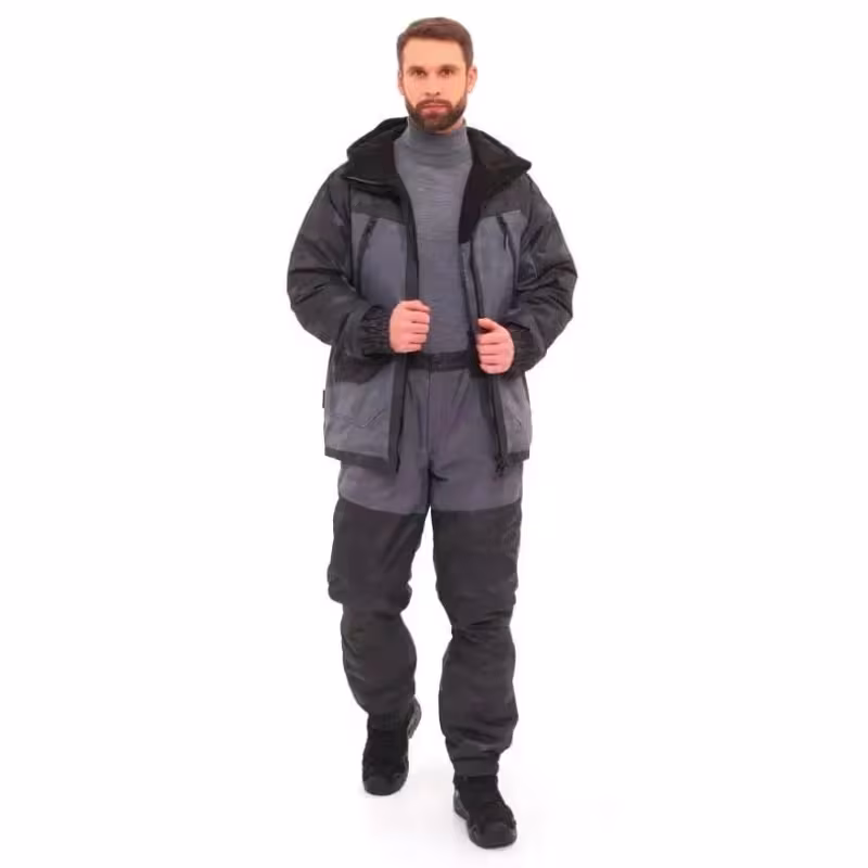 Костюм мужской Huntsman (Восток) Горка-Люкс, ткань Breathable Camo, цвет серый, размер 56-58, 170-176 см