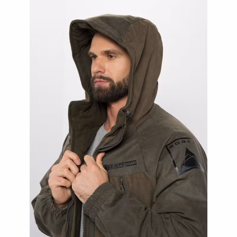 Костюм мужской Huntsman (Восток) Горка-Люкс, ткань Breathable Camo, цвет хаки, размер 52-54, 182-188 см