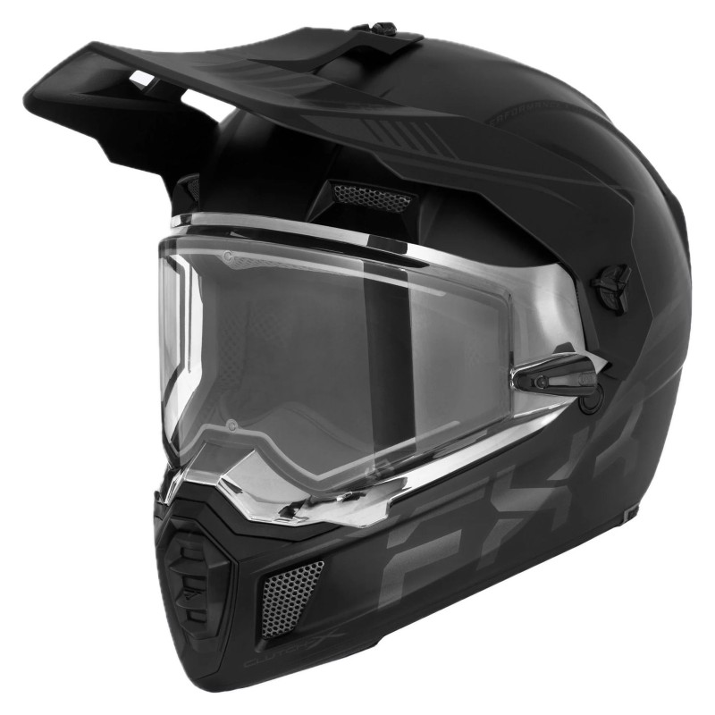 Мотошлем зимний с подогревом FXR Clutch X Pro Black Ops, черный, размер L