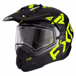 Мотошлем зимний с подогревом FXR Torque X Team Black Hi Vis, желтый/черный, размер L