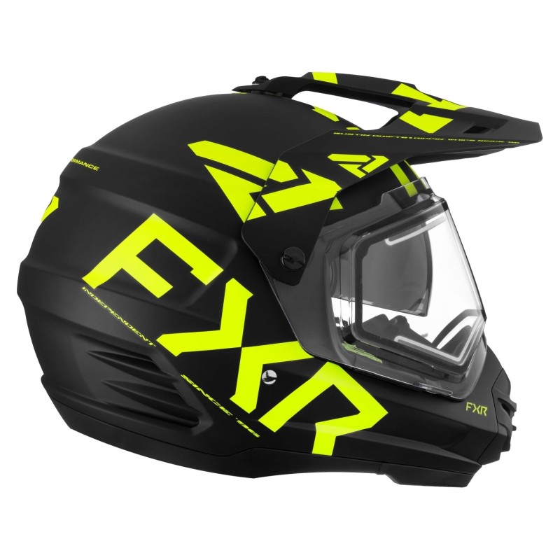 Мотошлем зимний с подогревом FXR Torque X Team Black Hi Vis, желтый/черный, размер XL