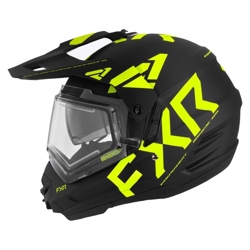 Мотошлем зимний с подогревом FXR Torque X Team Black Hi Vis, желтый/черный, размер XL