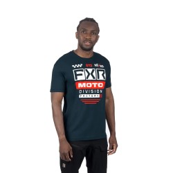 Футболка мужская FXR Gladiator Premium Dark Steel/Red, синий, размер XL