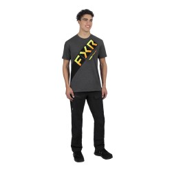 Футболка мужская FXR CX Premium Charcoalcoal Heather/Inferno, серый, размер XL