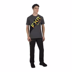 Футболка мужская FXR CX Premium Charcoalcoal Heather/Inferno, серый, размер 2XL