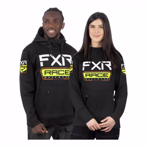 Худи мужское FXR Race Div Tech, хлопок, черный, размер 3XL