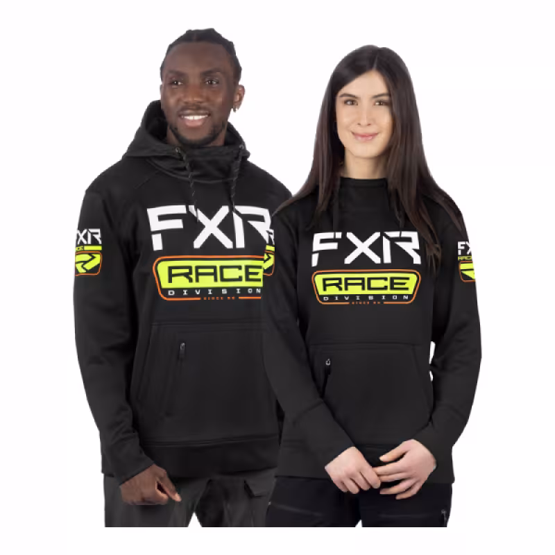 Худи мужское FXR Race Div Tech, хлопок, черный, размер 3XL