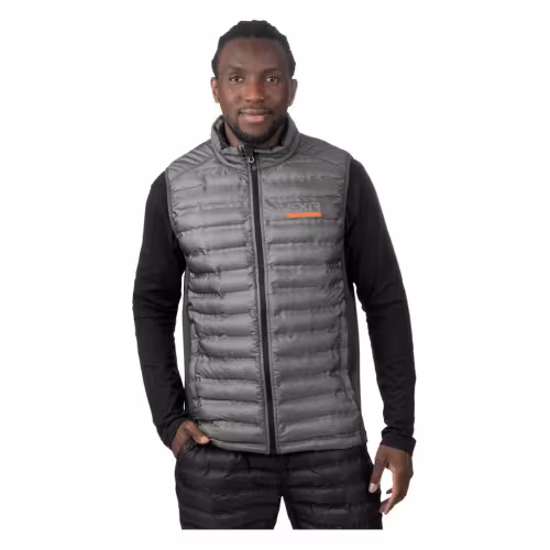 Жилет мужской FXR Podium Hybrid Quilted, ткань полиэстер, серый, размер М, 182 см