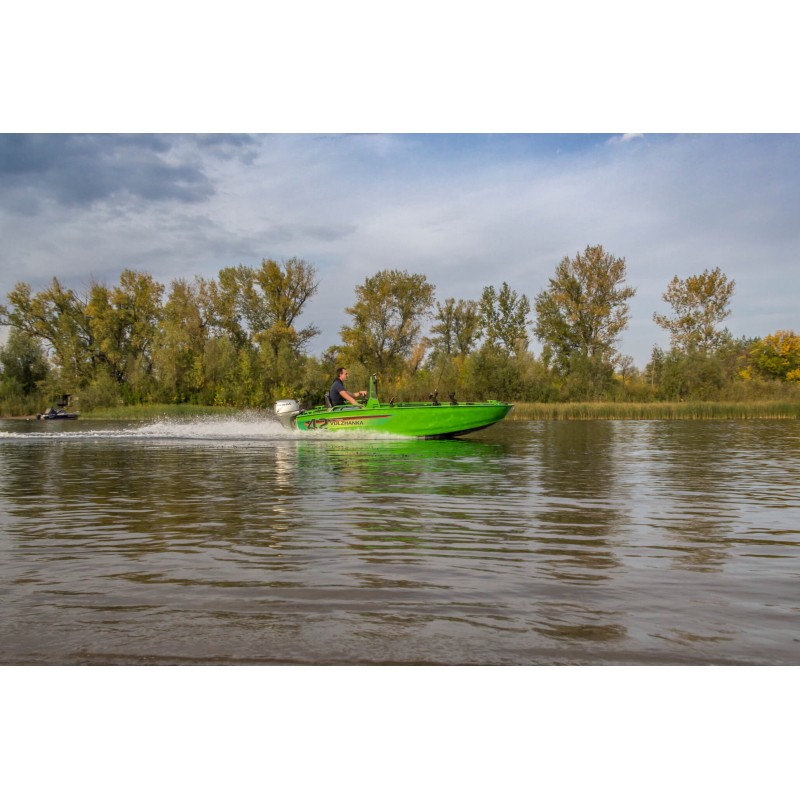 Лодка алюминиевая Волжанка 42 Scout, транец 385 мм (42S 09 L425)